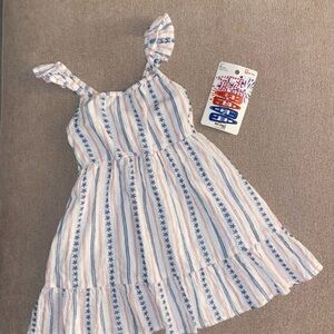 Girls 3T Cat & Jack 4th of July Dress with Hair Clips